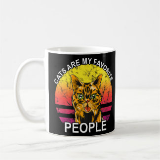 Cats Are My Favourite People Sarcastic And Ironic Coffee Mug