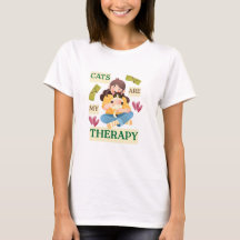 Cats Are My Therapy – Cute Cat Lover Design 