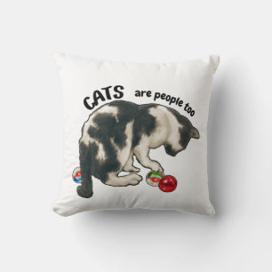 CATS are People Too, Cat and MARBLES Cushion