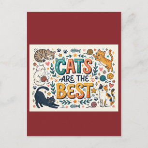 Cats Are the Best Postcard