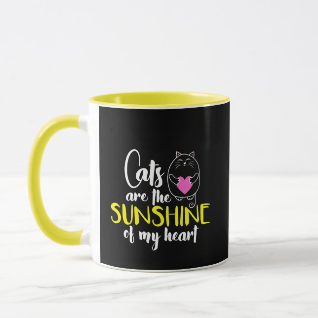 Cats are the Sunshine of My Heart Mug (Left)