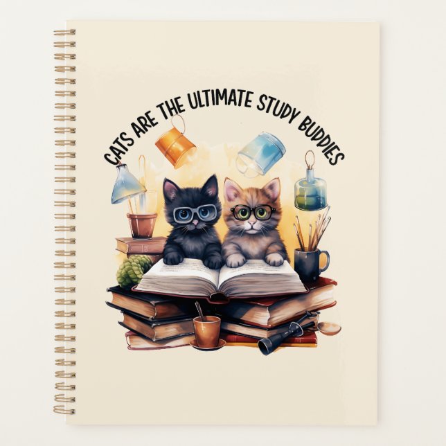 Cats Are The Ultimate Study Buddies Planner (Front)
