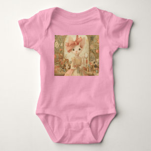 Cats – Art Portrait of Victorian Cat - MIss Olive Baby Bodysuit