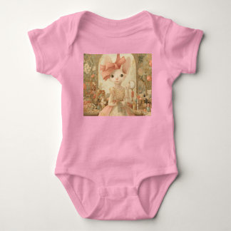 Cats – Art Portrait of Victorian Cat - MIss Olive Baby Bodysuit