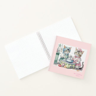 Cats at kitchen bullet journal notebook
