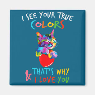 Cats Autism Awareness Day Cute Artwork Magnet