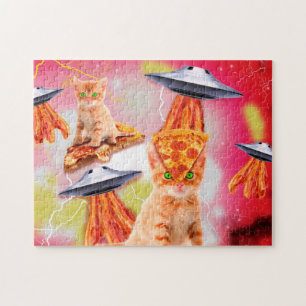 Cats, bacons and ufos jigsaw puzzle