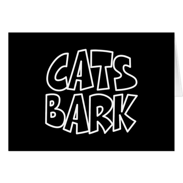 Cats Bark Card (Front Horizontal)