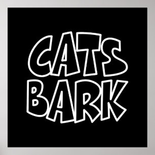Cats Bark Poster