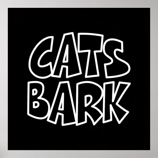 Cats Bark Poster (Front)