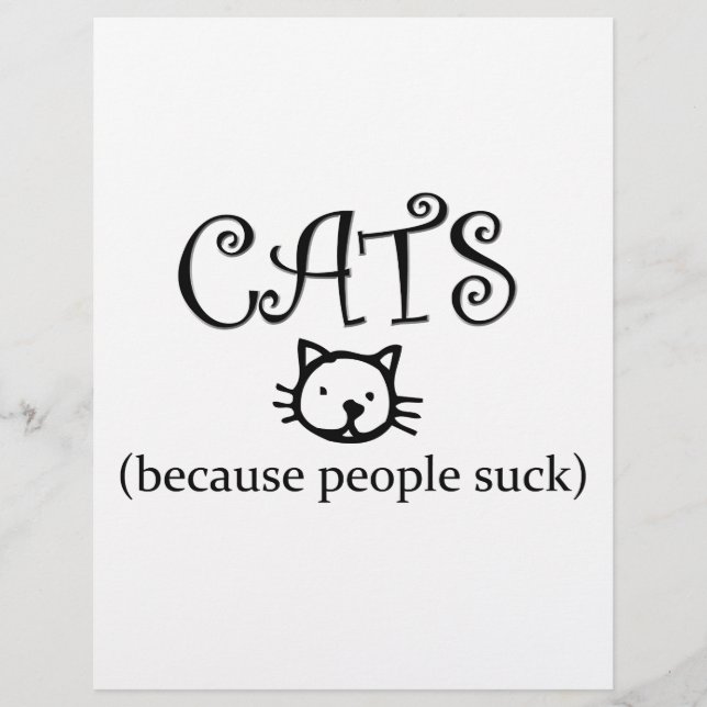 Cats because people suck (Front)