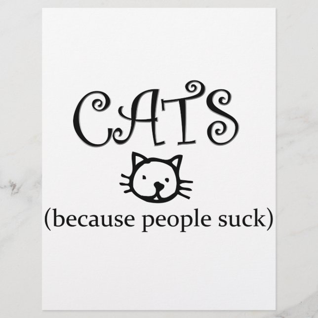 Cats, because people suck (Front)