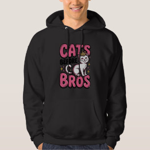 Cats Before Bros Vintage Cat Crown Shirt Design_1