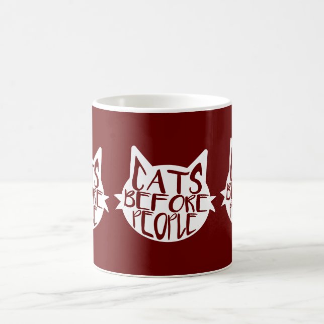Cats Before People Coffee Mug (Center)