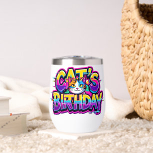 Cat's Birthday Rainbow Glitch