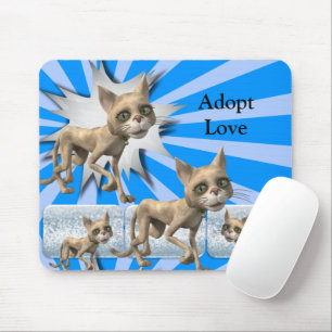 Cats Blue Cat Adoption Mouse Pad! Mouse Pad