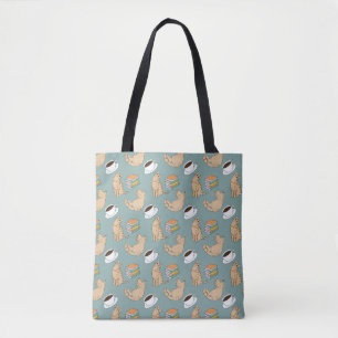 Cats Books And Coffee Time Tote Bag