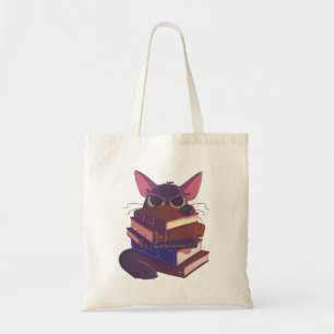 Cats & Books Tote Bag
