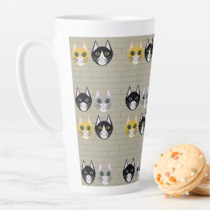 Cats brick latte mug