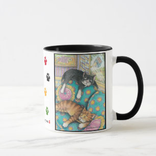 Cats Bud & Tony Nap Mug #3