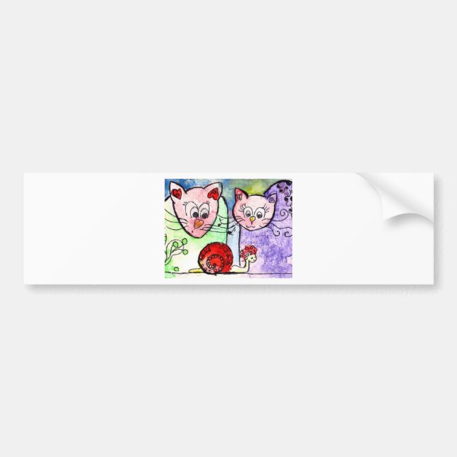 Cats Bumper Sticker (Front)