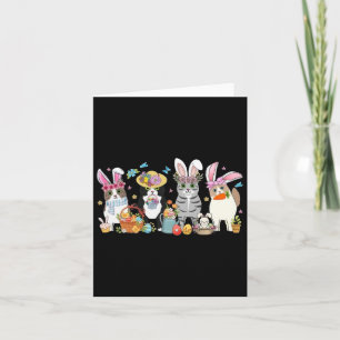 Cats Bunny Ears Easter Day Card