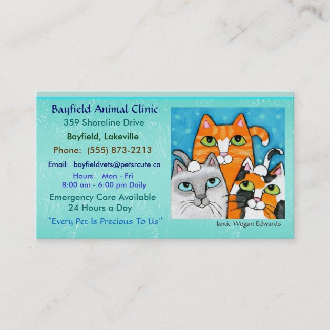Cats Business Cards (Front)