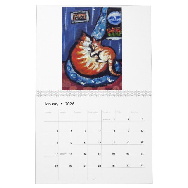 Cats by Angie 2013 Calendar (Jan 2026)