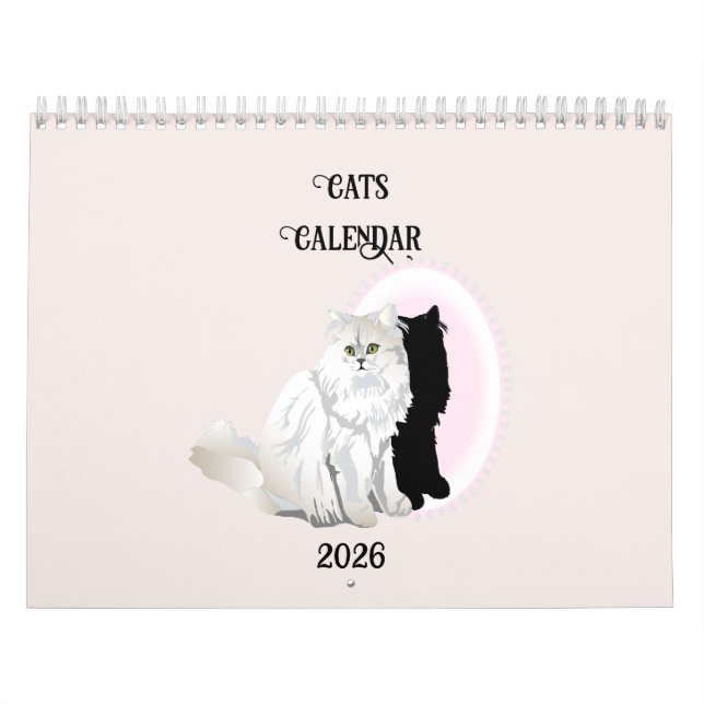 Cats by the Month Calendar (Cover)