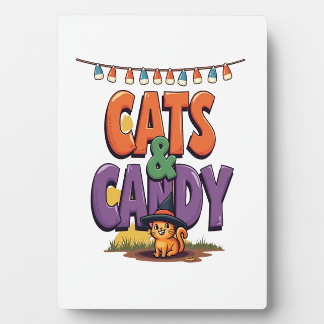 Cats & Candy Plaque (Front)