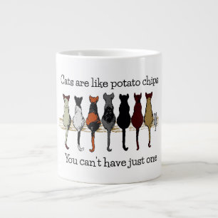 Cats, Cats, Cats, and a Kitten Giant Coffee Mug