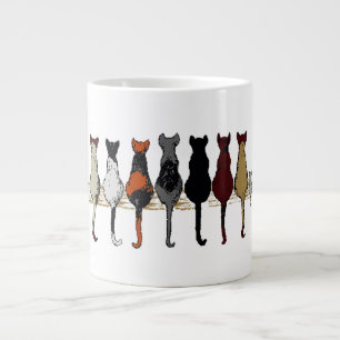 Cats, Cats, Cats, and a Kitten Large Coffee Mug