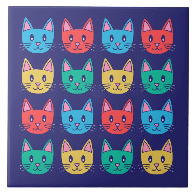Cats Ceramic Tile (Front)