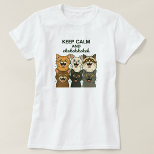 Cats chattering, chirping, ekekek T-Shirt