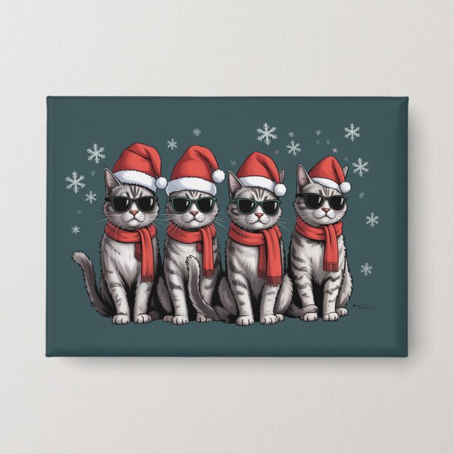 Cats Christmas Cat Mum Holiday Xmas Santa (Front)