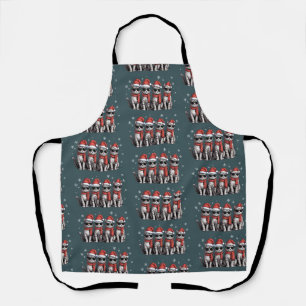 Cats Christmas Cat Mum Holiday Xmas Santa Apron