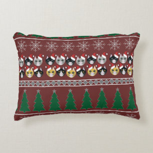 Cats Christmas Decorative Cushion
