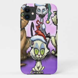 Cats Christmas Hats iPhone 11 Case