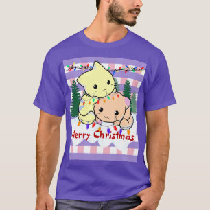 Cats christmas on snow, personalised  T-Shirt
