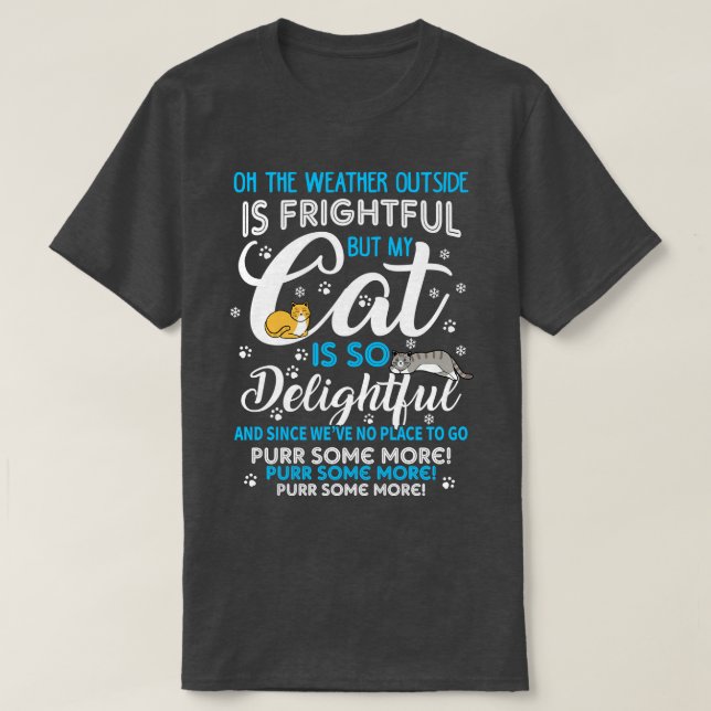 Cats Christmas Song Meowy Christmas T-Shirt (Design Front)