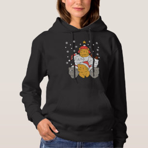 Cats Christmas Tree Xmas Cats Lovers Kids Mens Wom Hoodie