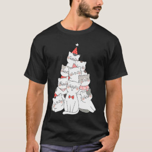 Cats Christmas Tree Xmas Costume Merry Catmas T-Shirt