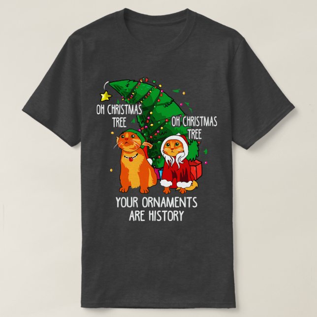 Cats Christmascat T-Shirt (Design Front)