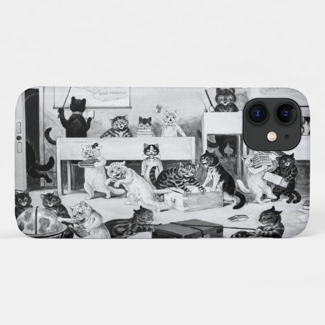 Cats Classroom Discipline, Louis Wain Case-Mate iPhone Case (Back (Horizontal))