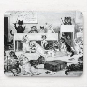 Cats Classroom Discipline, Louis Wain Mouse Pad