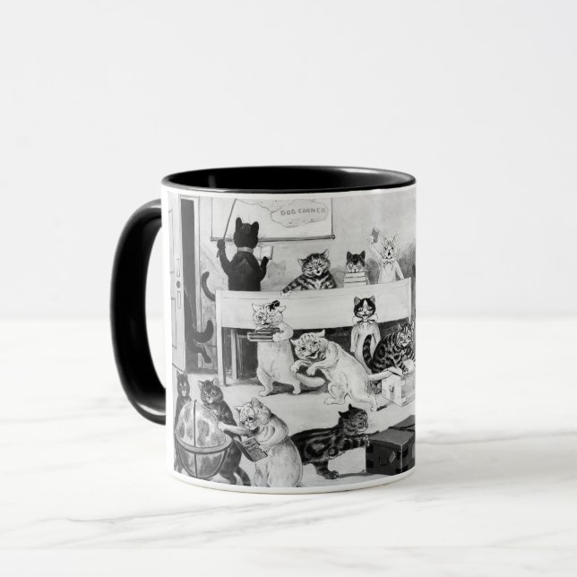Cats Classroom Discipline, Louis Wain Mug (Front Left)