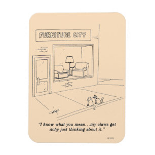 Cats Clawing Furniture Magnet