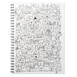 "Cats & Co" Doodle Notebook