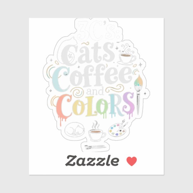 Cats Coffee and Colours (Sheet)
