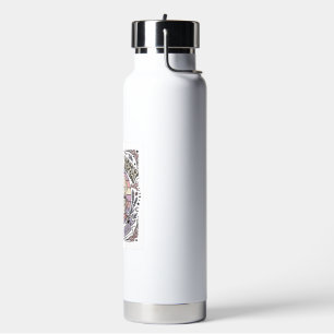 Cats Coffee Repeat Cat Tea Leaves Coffee Fortune R Water Bottle